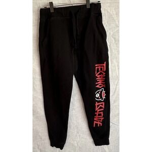 Technoblade Black Sweatpants Size S Youtuber Minecraft Merch Pig Logo Limited